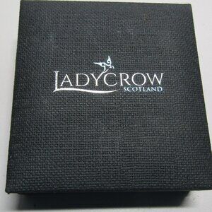 Ladycrow Scotland Pewter Thistle Scarf Ring Hand Crafted NIB